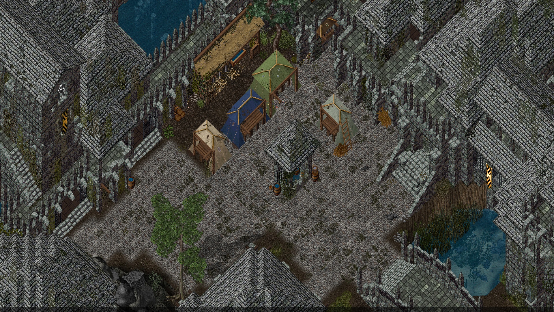Der Markt am Hafen von Ostrea